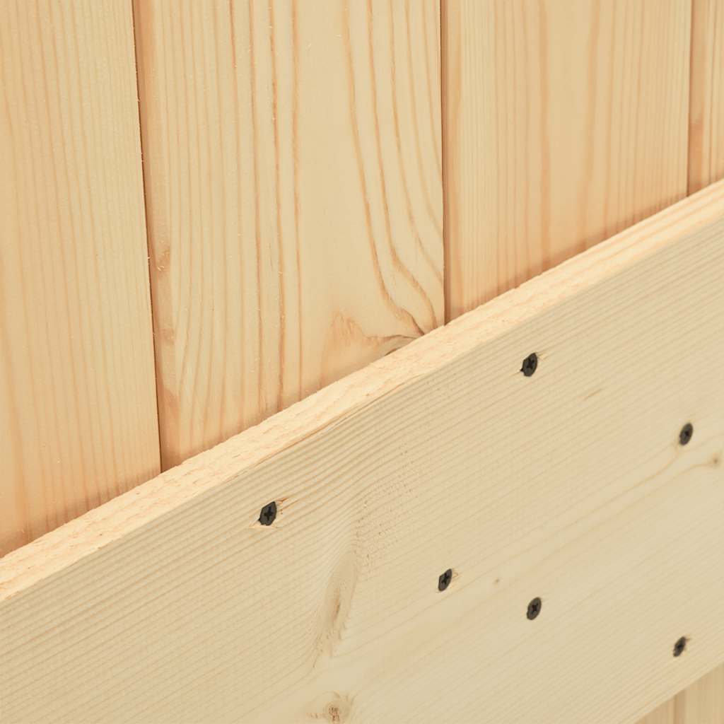 vidaXL Ușă glisantă cu set de feronerie 80x210 cm, lemn masiv de pin vidaXL Ușă glisantă cu set de feronerie 80x210 cm, lemn masiv de pin