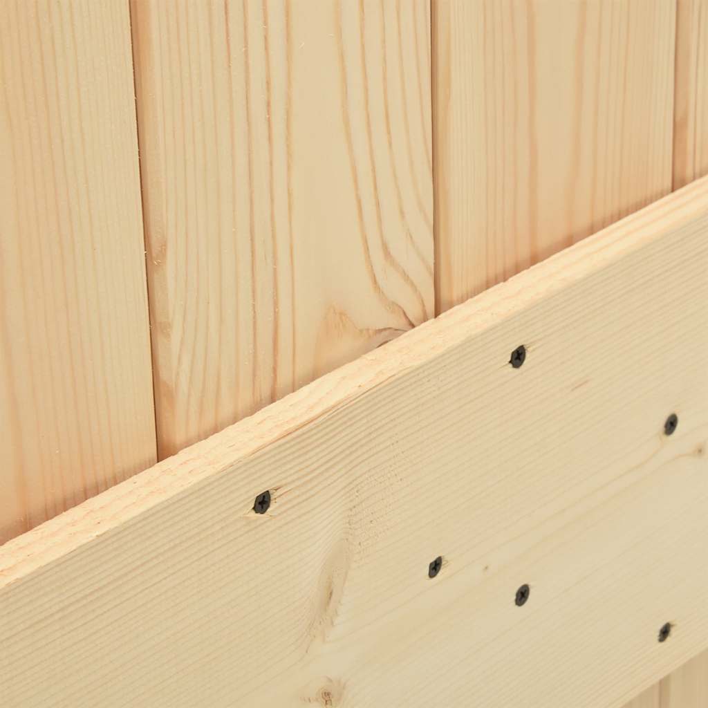 vidaXL Ușă glisantă cu set de feronerie 70x210 cm, lemn masiv de pin vidaXL Ușă glisantă cu set de feronerie 70x210 cm, lemn masiv de pin