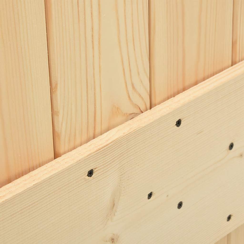 vidaXL Ușă glisantă cu set de feronerie 80x210 cm, lemn masiv de pin vidaXL Ușă glisantă cu set de feronerie 80x210 cm, lemn masiv de pin