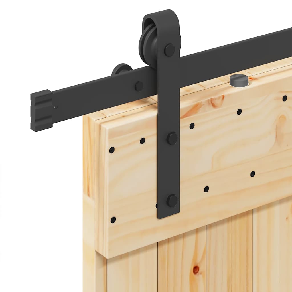 vidaXL Ușă glisantă cu set de feronerie 85x210 cm, lemn masiv de pin vidaXL Ușă glisantă cu set de feronerie 85x210 cm, lemn masiv de pin