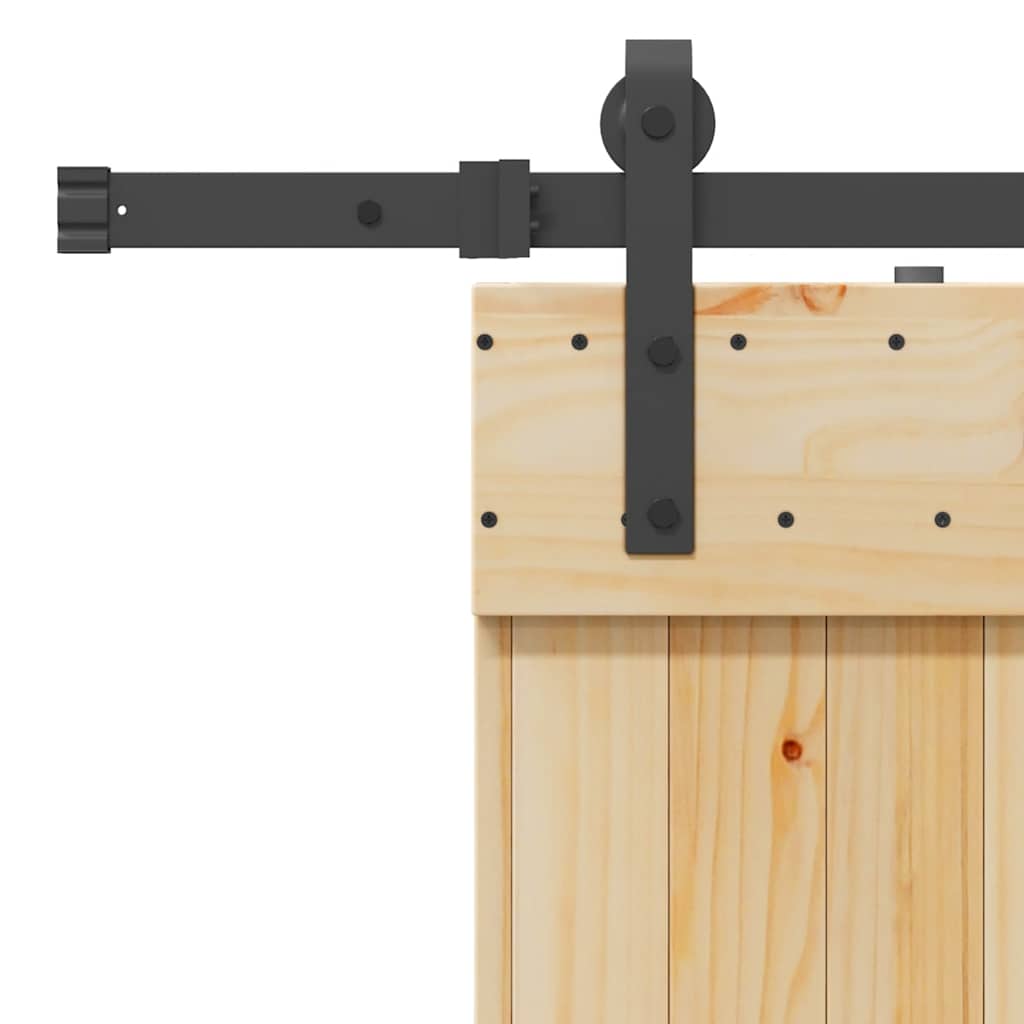 vidaXL Ușă glisantă cu set de feronerie 85x210 cm, lemn masiv de pin vidaXL Ușă glisantă cu set de feronerie 85x210 cm, lemn masiv de pin