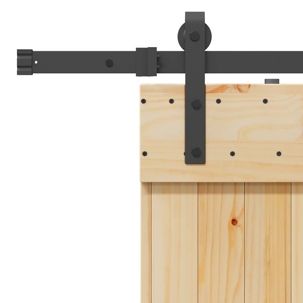 vidaXL Ușă glisantă cu set de feronerie 85x210 cm, lemn masiv de pin vidaXL Ușă glisantă cu set de feronerie 85x210 cm, lemn masiv de pin