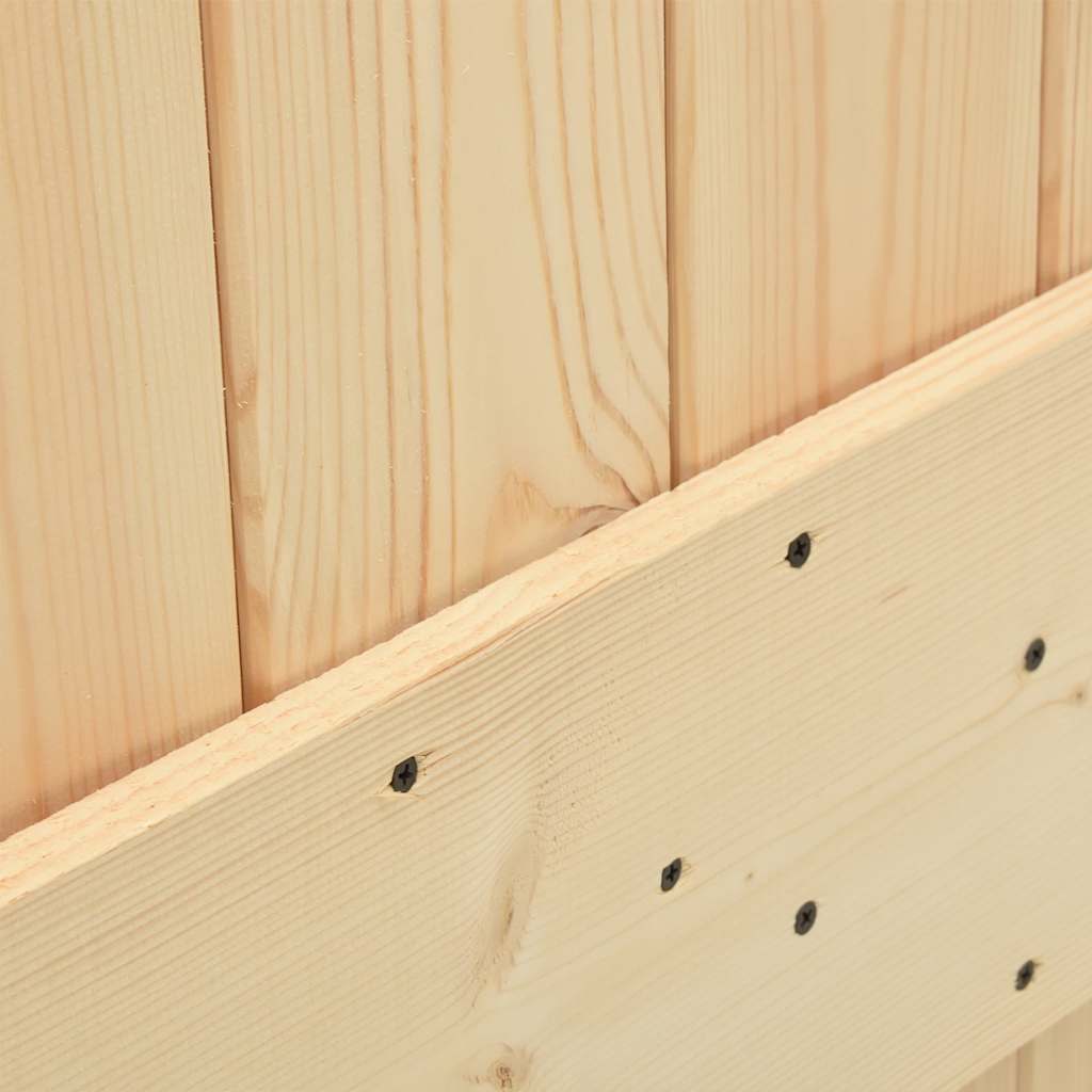 vidaXL Ușă glisantă cu set de feronerie 70x210 cm, lemn masiv de pin vidaXL Ușă glisantă cu set de feronerie 70x210 cm, lemn masiv de pin