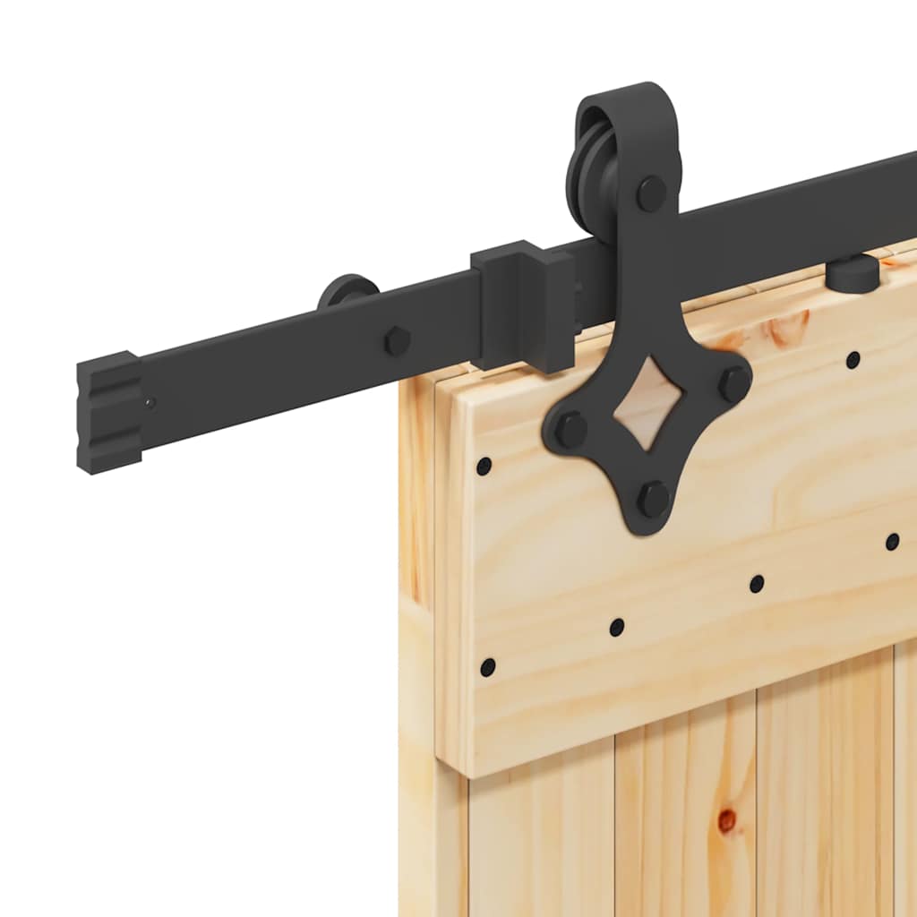 vidaXL Ușă glisantă cu set de feronerie 85x210 cm, lemn masiv de pin vidaXL Ușă glisantă cu set de feronerie 85x210 cm, lemn masiv de pin
