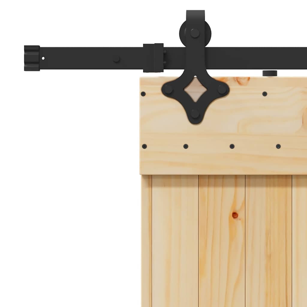 vidaXL Ușă glisantă cu set de feronerie 70x210 cm, lemn masiv de pin vidaXL Ușă glisantă cu set de feronerie 70x210 cm, lemn masiv de pin