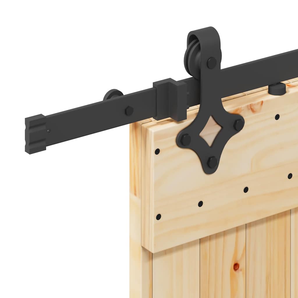 vidaXL Ușă glisantă cu set de feronerie 85x210 cm, lemn masiv de pin vidaXL Ușă glisantă cu set de feronerie 85x210 cm, lemn masiv de pin