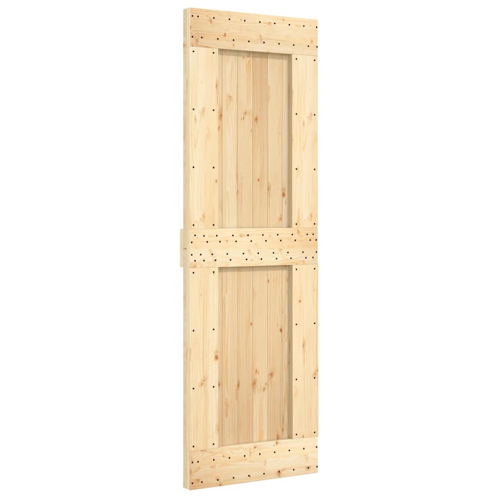 vidaXL Ușă glisantă cu set de feronerie 70x210 cm, lemn masiv de pin vidaXL Ușă glisantă cu set de feronerie 70x210 cm, lemn masiv de pin