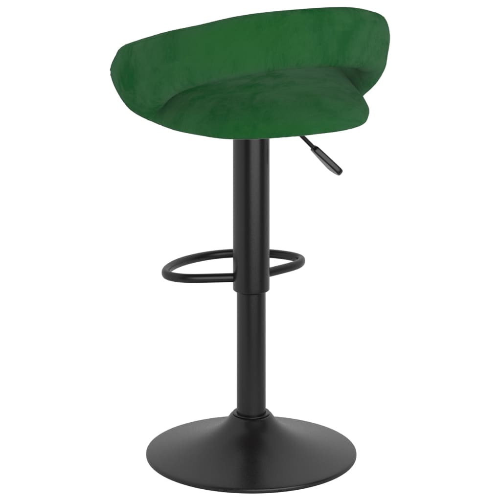 vidaXL Scaune de bar, 2 buc., verde închis, catifea vidaXL Scaune de bar, 2 buc., verde închis, catifea
