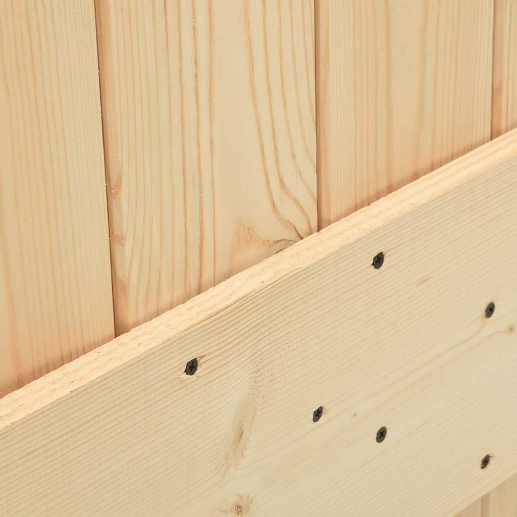 vidaXL Ușă glisantă cu set de feronerie 85x210 cm, lemn masiv de pin vidaXL Ușă glisantă cu set de feronerie 85x210 cm, lemn masiv de pin