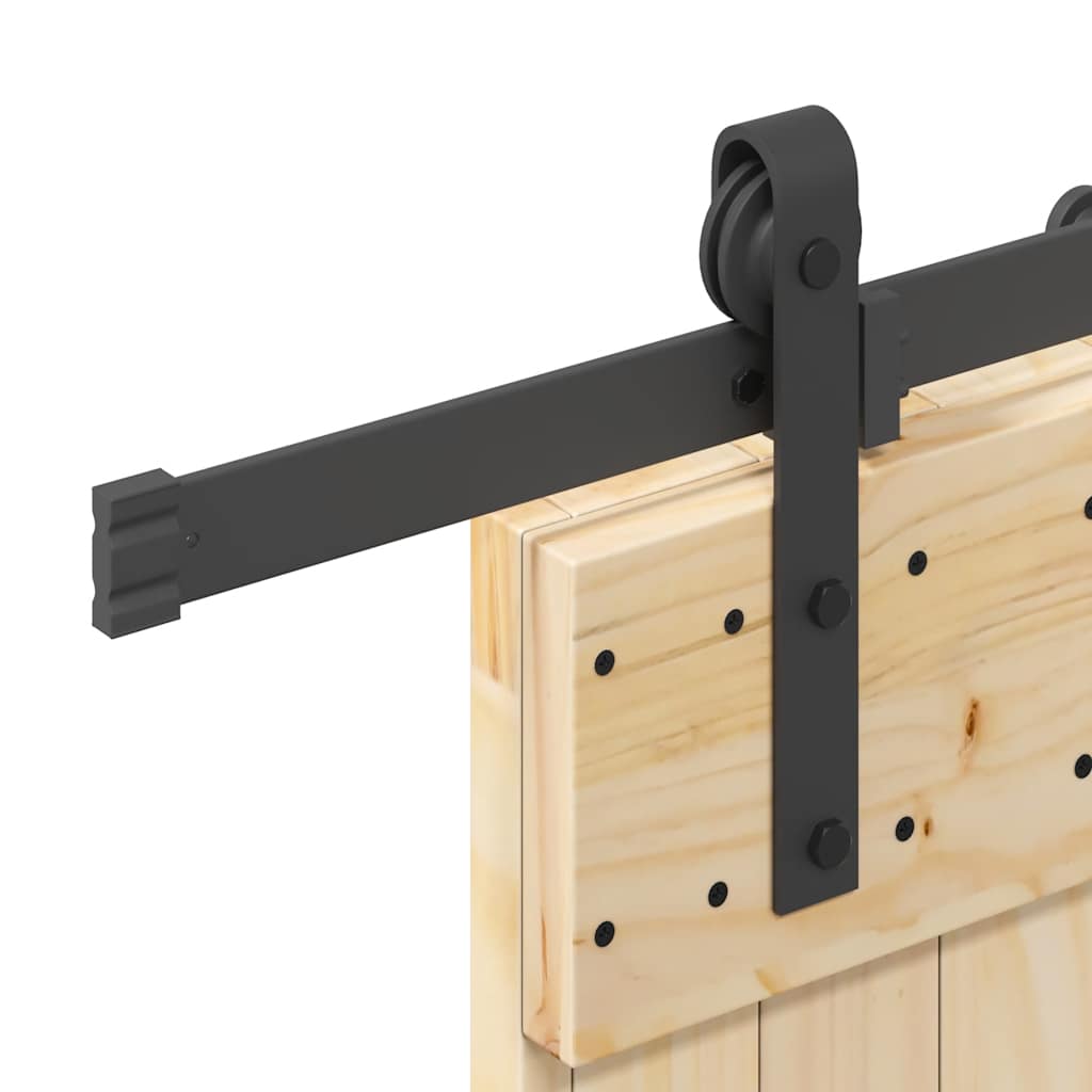 vidaXL Ușă glisantă cu set de feronerie 70x210 cm, lemn masiv de pin vidaXL Ușă glisantă cu set de feronerie 70x210 cm, lemn masiv de pin