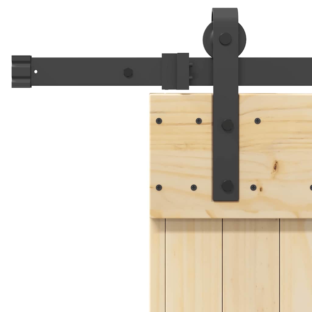 vidaXL Ușă glisantă cu set de feronerie 70x210 cm, lemn masiv de pin vidaXL Ușă glisantă cu set de feronerie 70x210 cm, lemn masiv de pin