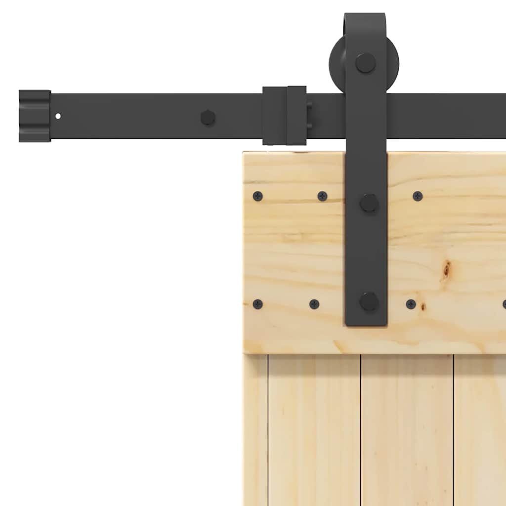 vidaXL Ușă glisantă cu set de feronerie 85x210 cm, lemn masiv de pin vidaXL Ușă glisantă cu set de feronerie 85x210 cm, lemn masiv de pin