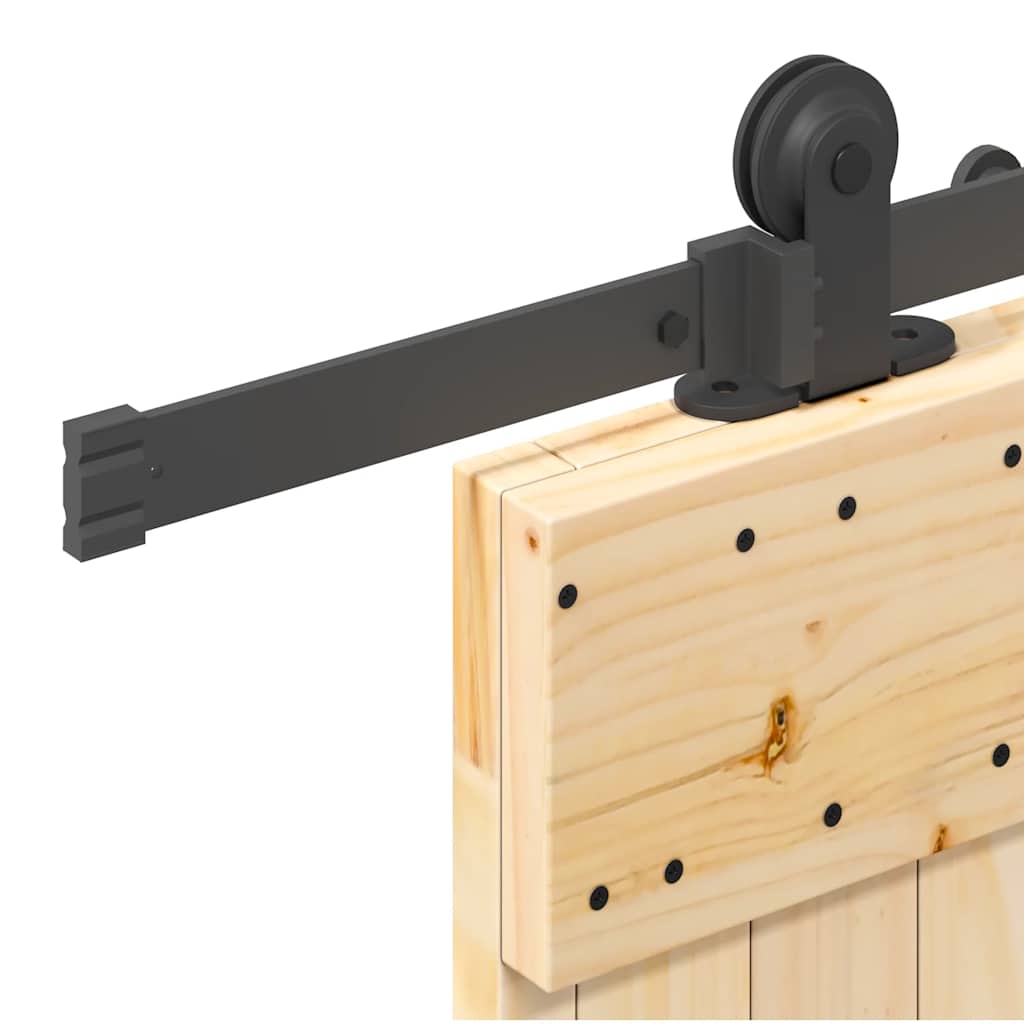 vidaXL Ușă glisantă cu set de feronerie 70x210 cm, lemn masiv de pin vidaXL Ușă glisantă cu set de feronerie 70x210 cm, lemn masiv de pin