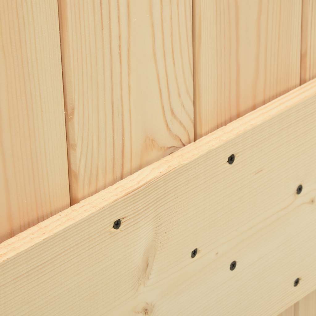 vidaXL Ușă glisantă cu set de feronerie 70x210 cm, lemn masiv de pin vidaXL Ușă glisantă cu set de feronerie 70x210 cm, lemn masiv de pin