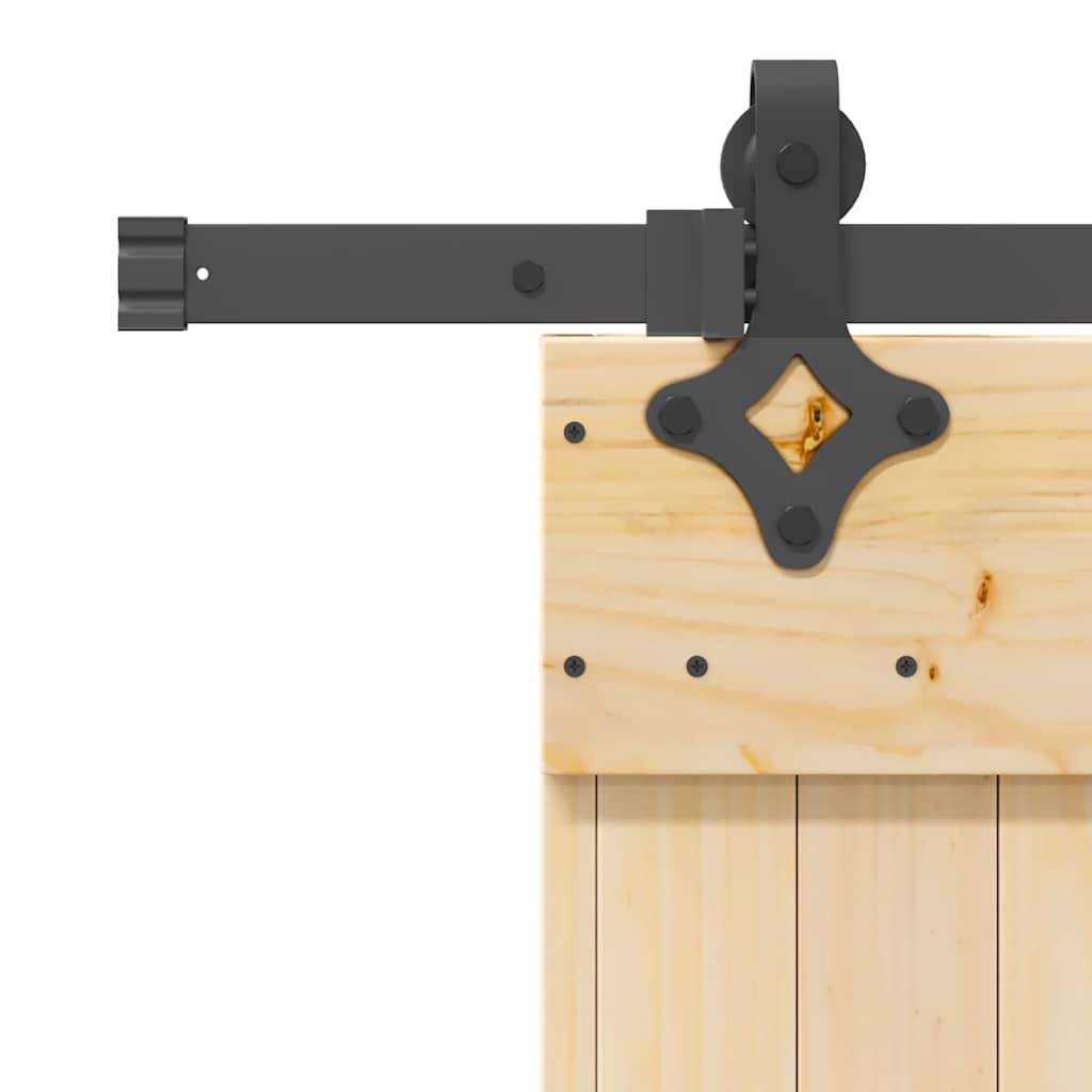 vidaXL Ușă glisantă cu set de feronerie 70x210 cm, lemn masiv de pin vidaXL Ușă glisantă cu set de feronerie 70x210 cm, lemn masiv de pin