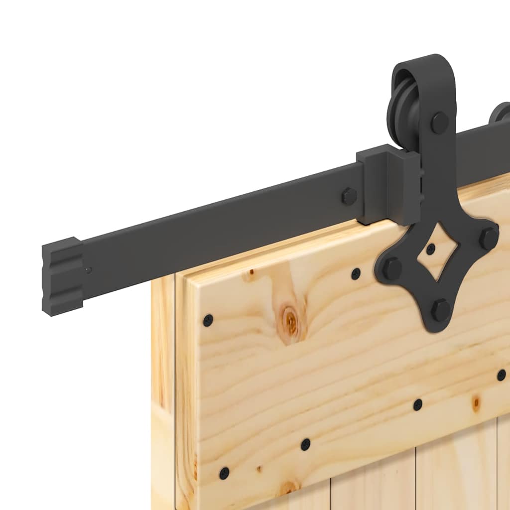 vidaXL Ușă glisantă cu set de feronerie 85x210 cm, lemn masiv de pin vidaXL Ușă glisantă cu set de feronerie 85x210 cm, lemn masiv de pin