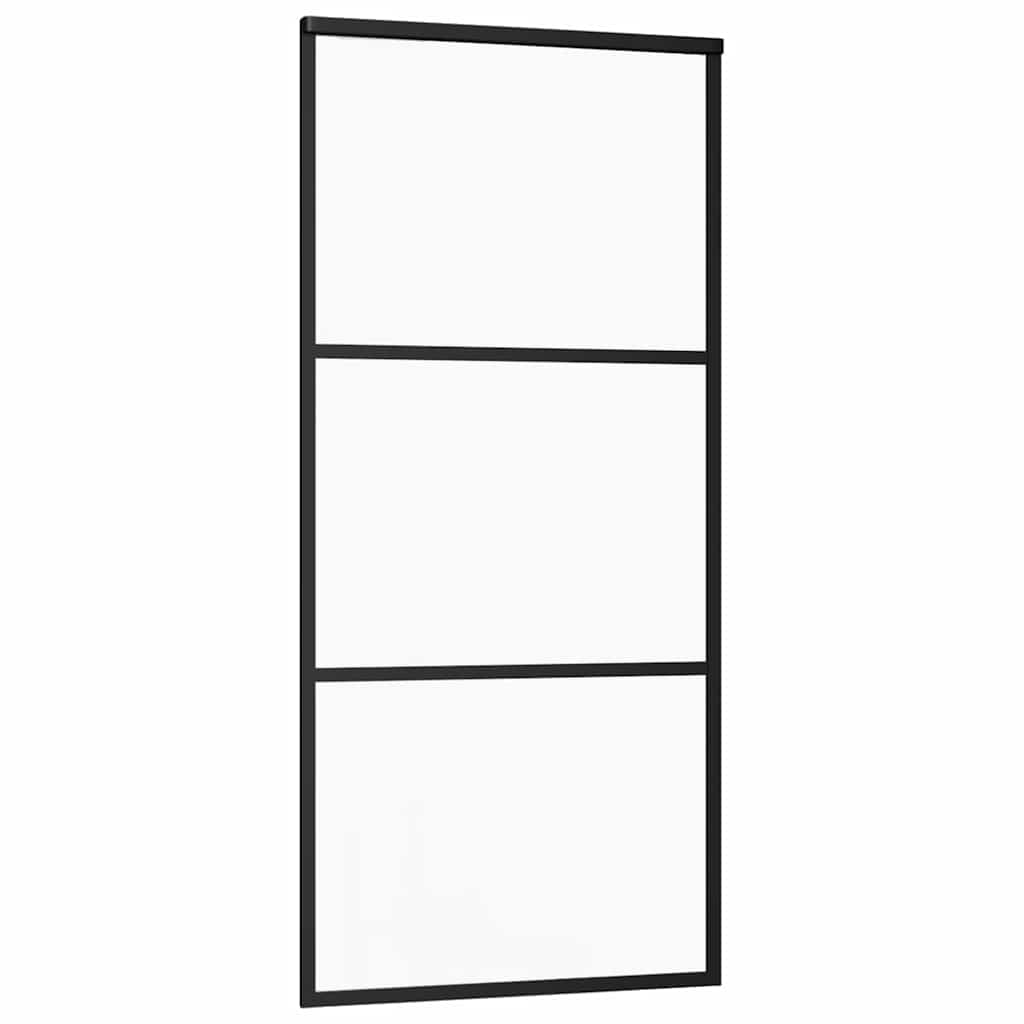 vidaXL Ușă glisantă cu set feronerie, 76x205 cm, sticlă ESG/aluminiu