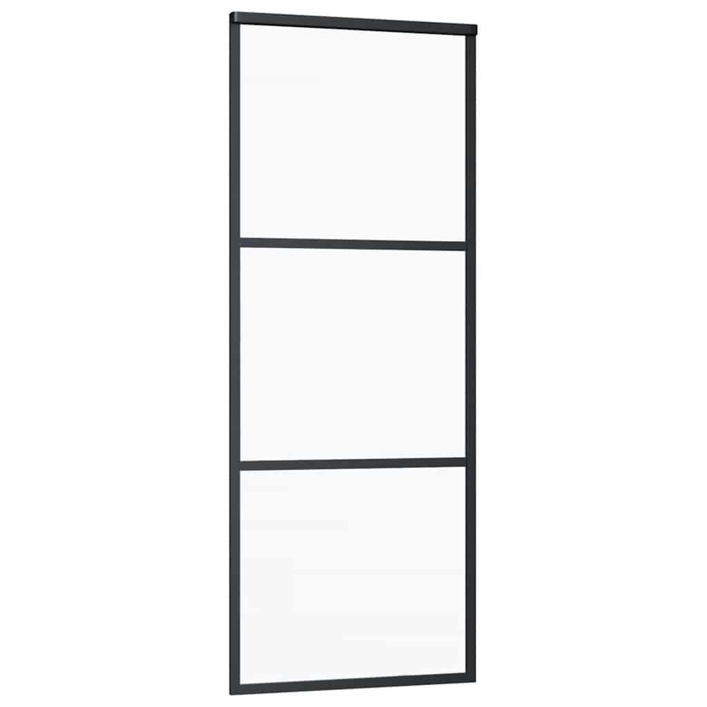 vidaXL Ușă glisantă cu set feronerie, 76x205 cm, sticlă ESG/aluminiu