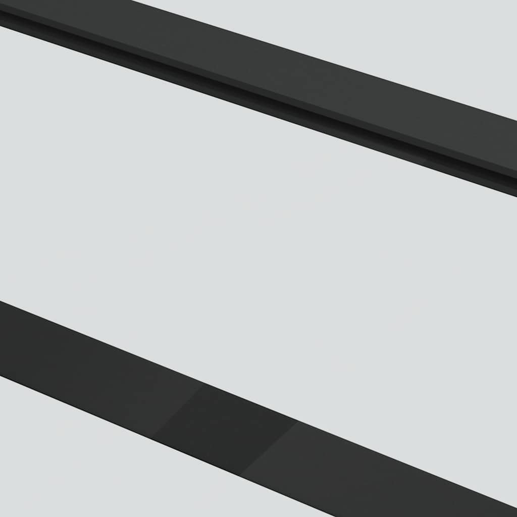 vidaXL Ușă glisantă cu set feronerie 102x205 cm ESG sticlă și aluminiu vidaXL Ușă glisantă cu set feronerie 102x205 cm ESG sticlă și aluminiu