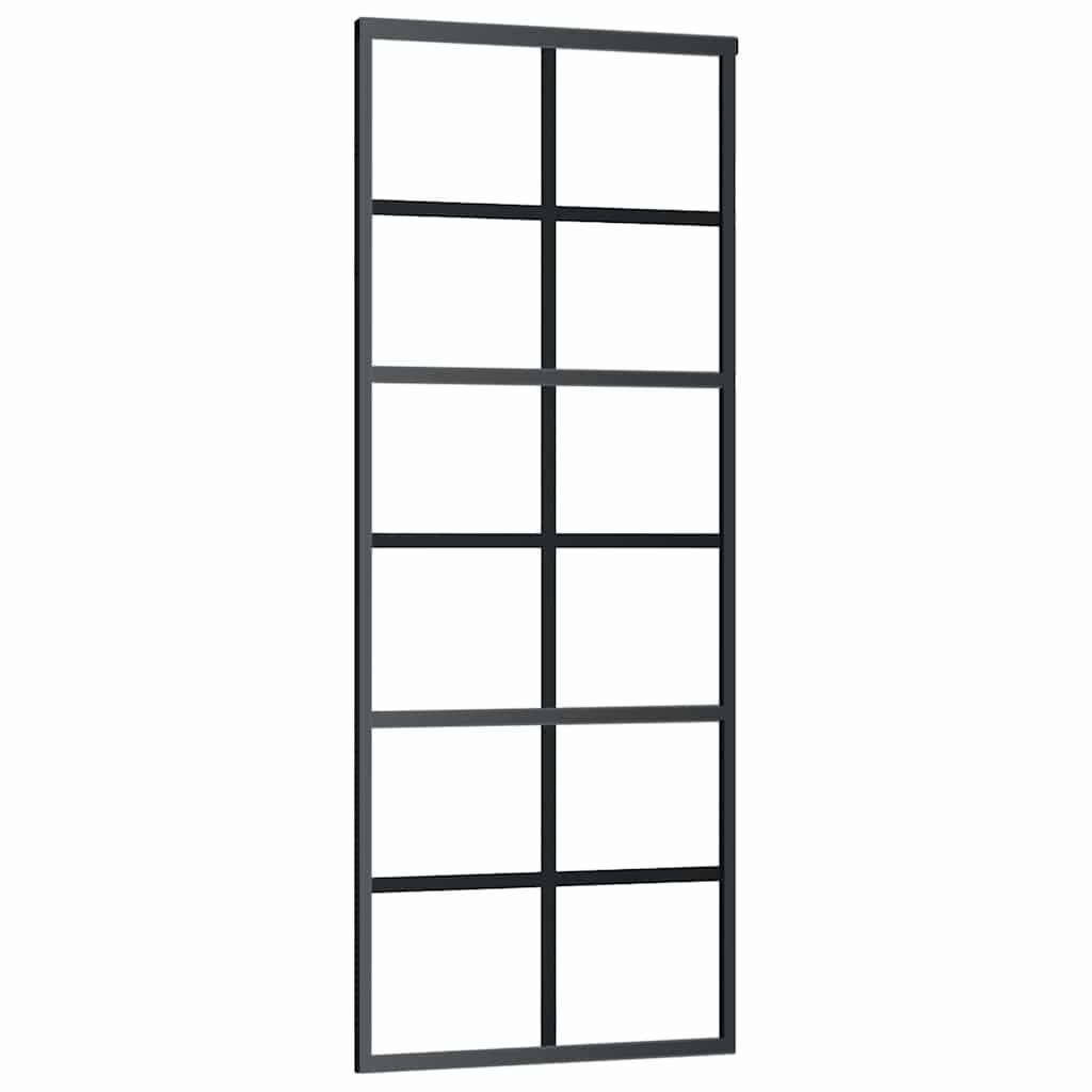 vidaXL Ușă glisantă cu set feronerie, 76x205 cm, sticlă ESG/aluminiu