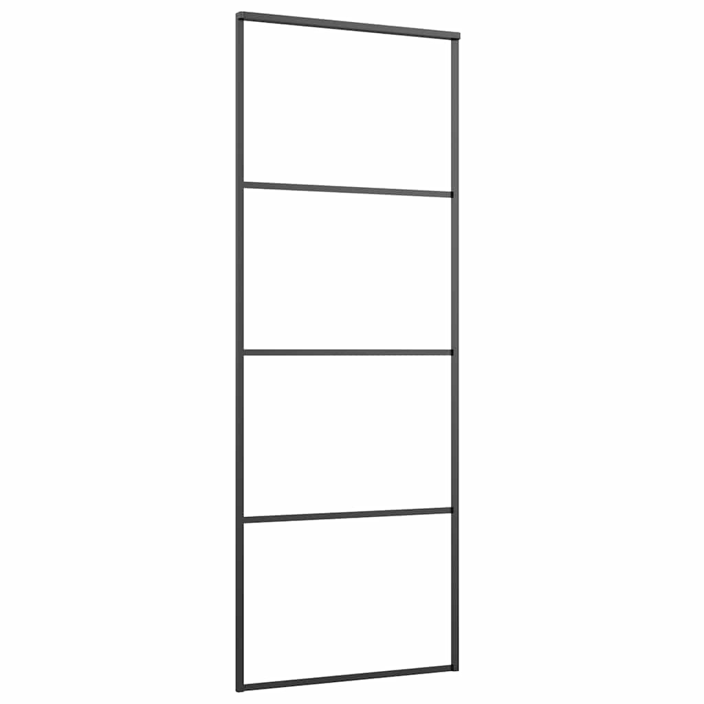 vidaXL Ușă glisantă cu set feronerie, 76x205 cm, sticlă ESG/aluminiu