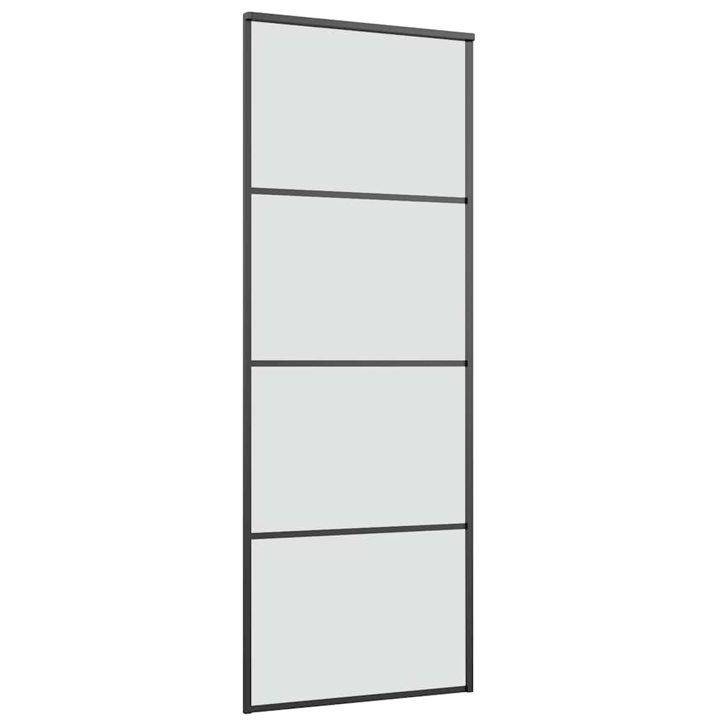 vidaXL Ușă glisantă cu set feronerie, 76x205 cm, sticlă ESG/aluminiu