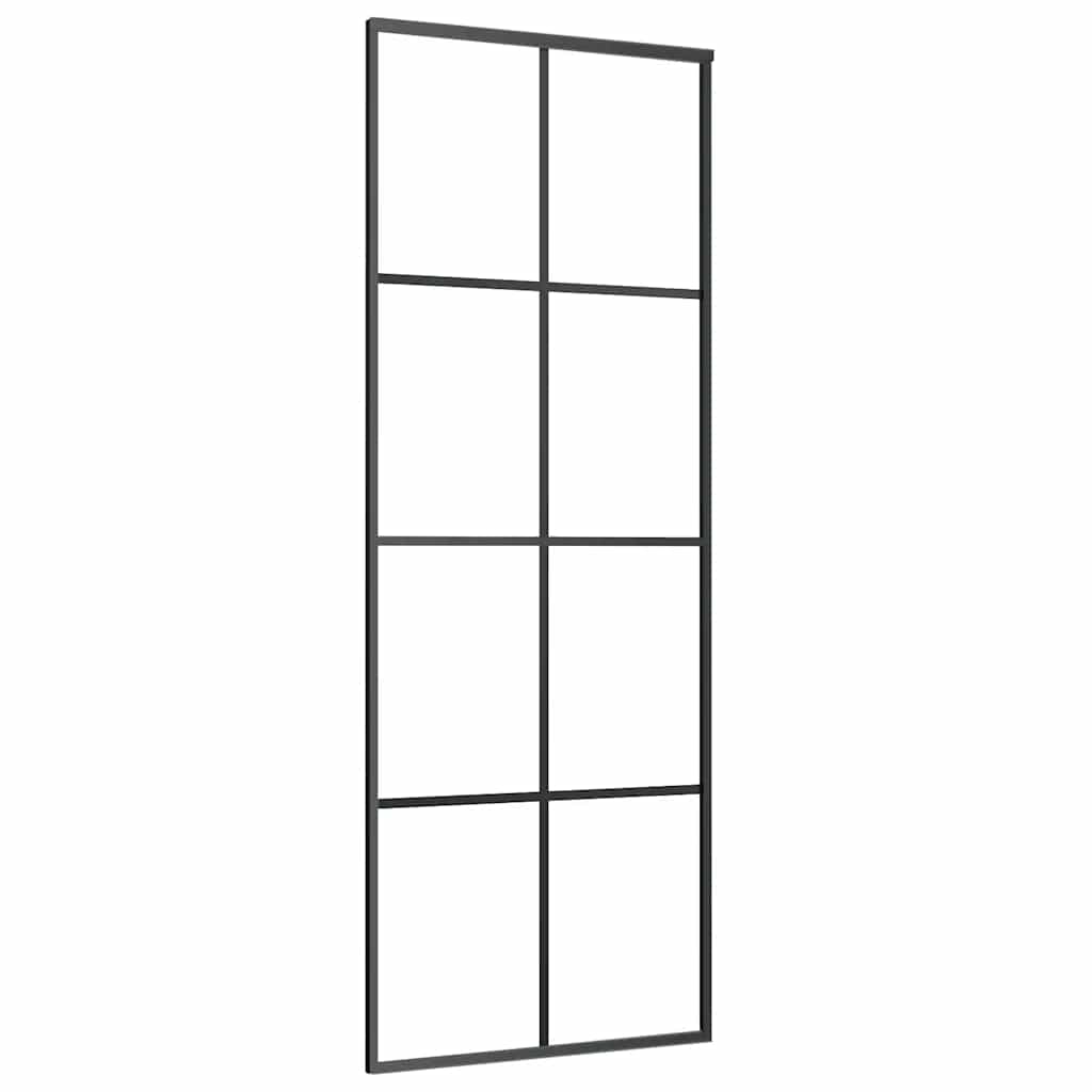 vidaXL Ușă glisantă cu set feronerie, 76x205 cm, sticlă ESG/aluminiu