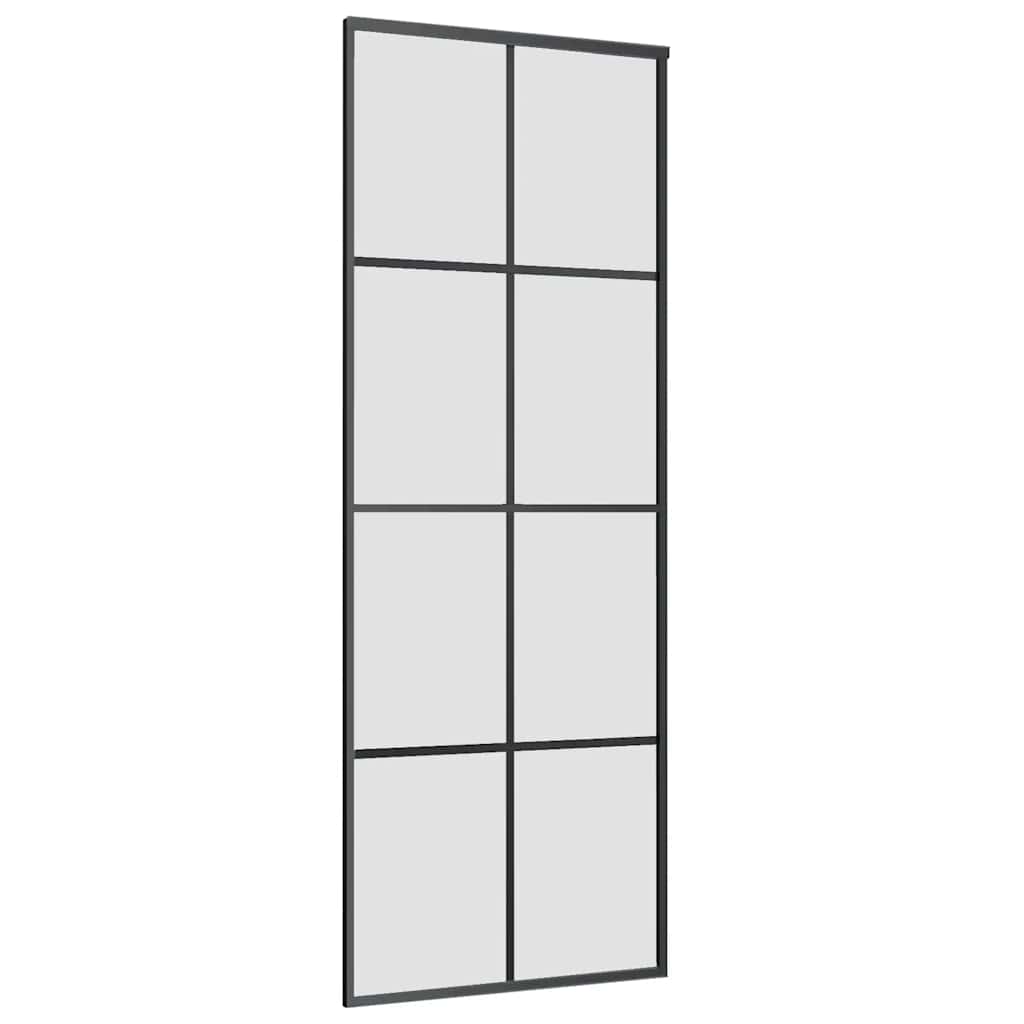 vidaXL Ușă glisantă cu set feronerie, 76x205 cm, sticlă ESG/aluminiu