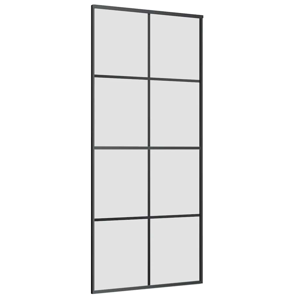 vidaXL Ușă glisantă cu set feronerie, 90x205 cm, sticlă ESG/aluminiu