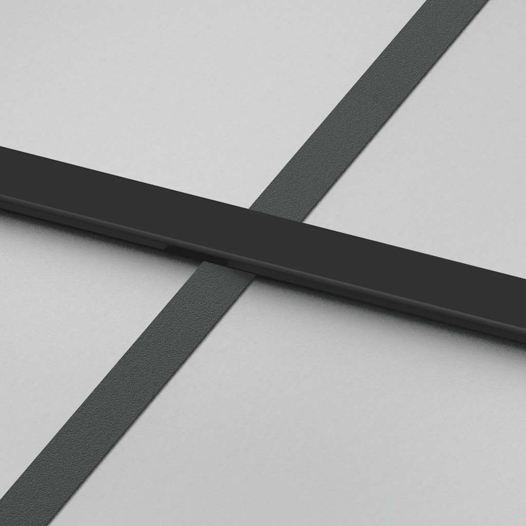 vidaXL Ușă glisantă cu set feronerie, 90x205 cm, sticlă ESG/aluminiu