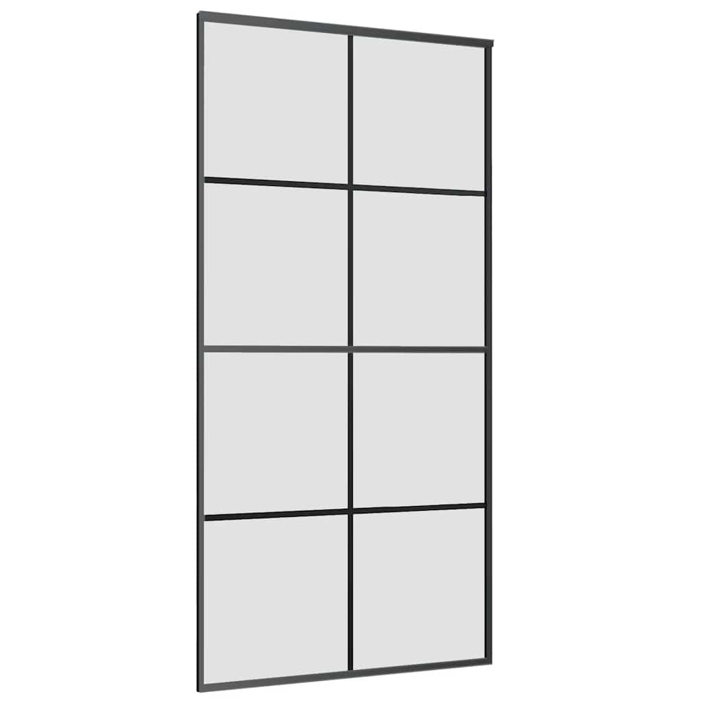 vidaXL Ușă glisantă cu set feronerie 102,5x205 cm sticlă ESG/aluminiu