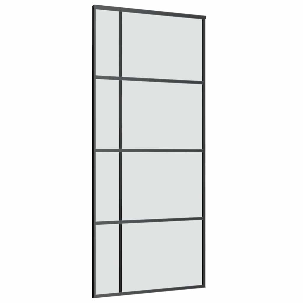 vidaXL Ușă glisantă cu set feronerie, 90x205 cm, sticlă ESG/aluminiu