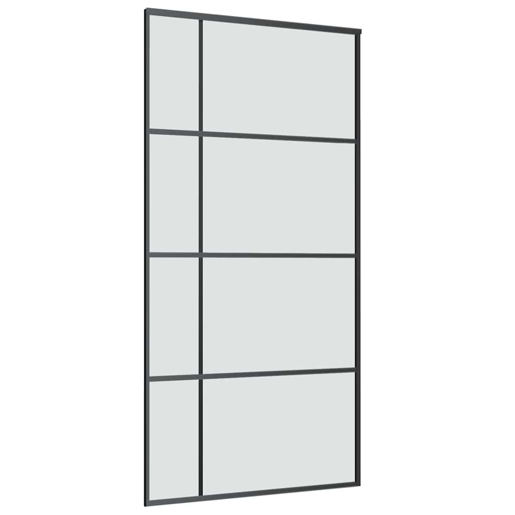 vidaXL Ușă glisantă cu set feronerie 102,5x205 cm sticlă ESG/aluminiu vidaXL Ușă glisantă cu set feronerie 102,5x205 cm sticlă ESG/aluminiu