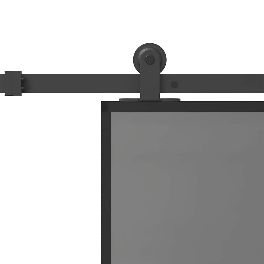 vidaXL Ușă glisantă cu set de feronerie sticlă temperată și aluminiu