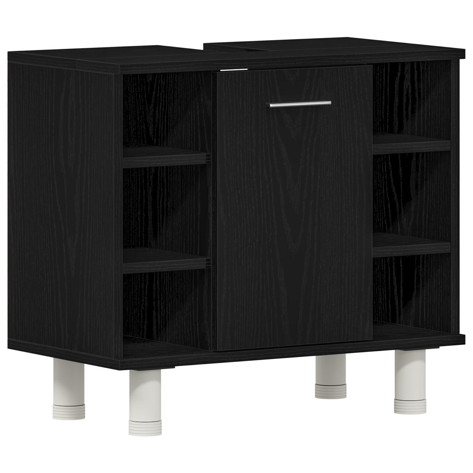vidaXL Set de mobilier pentru baie 4 pcs Negru 30 x 30 x 179.5 cm vidaXL Set de mobilier pentru baie 4 pcs Negru 30 x 30 x 179.5 cm
