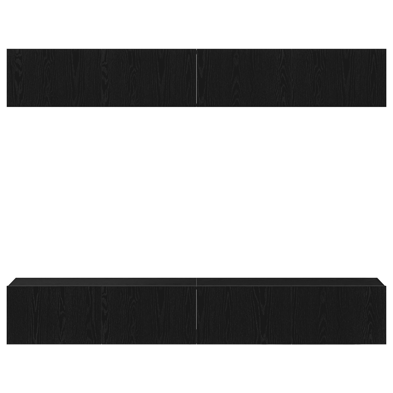 vidaXL Set comodă TV 4 pcs Stejar negru 100 x 30 x 30 cm Lemn compozit vidaXL Set comodă TV 4 pcs Stejar negru 100 x 30 x 30 cm Lemn compozit
