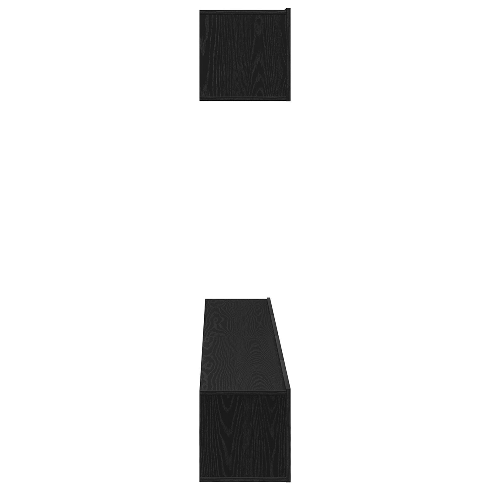 vidaXL Set comodă TV 4 pcs Stejar negru 100 x 30 x 30 cm Lemn compozit vidaXL Set comodă TV 4 pcs Stejar negru 100 x 30 x 30 cm Lemn compozit