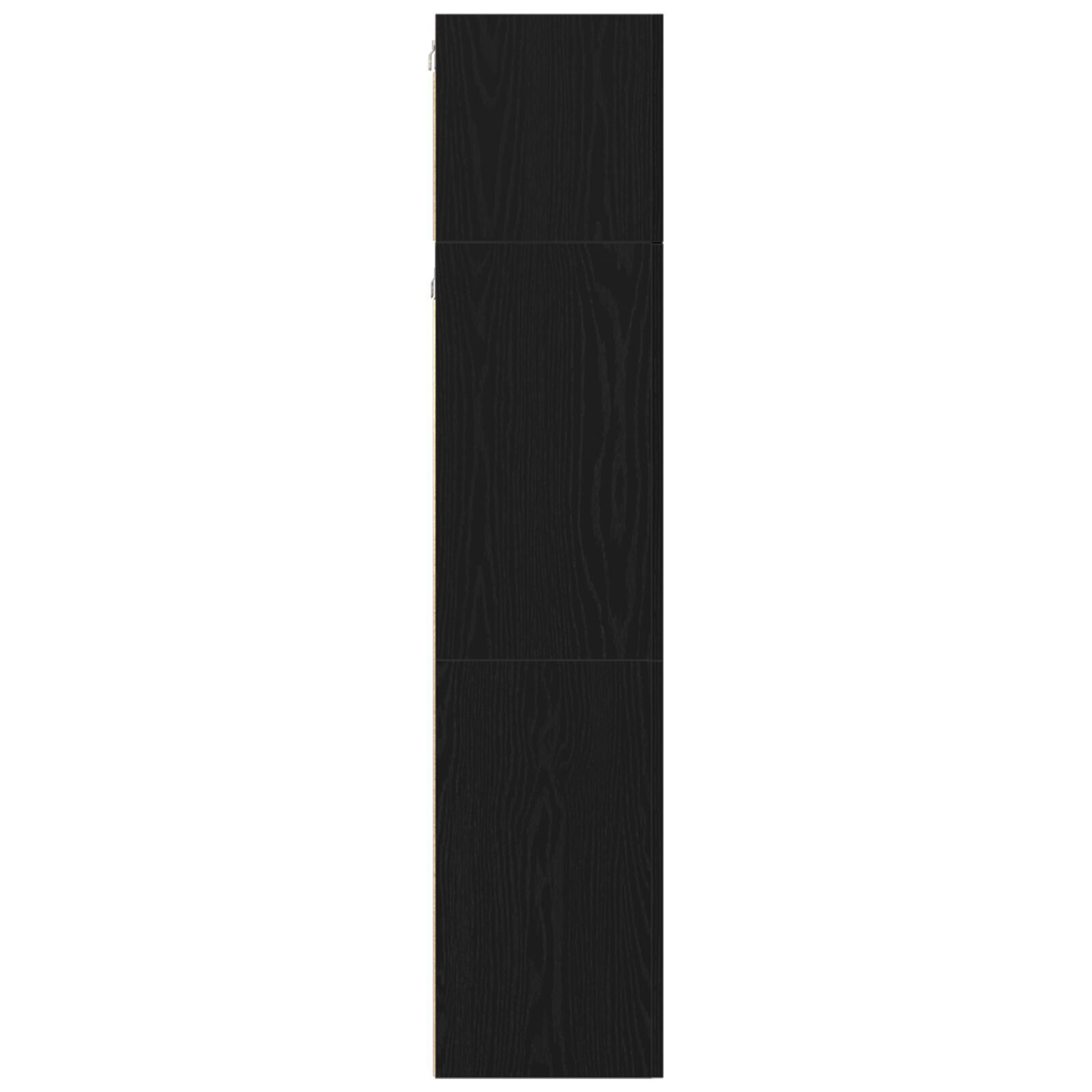 vidaXL Set comodă TV Pe perete 4 pcs Stejar negru 130.5 x 30 x 140 cm