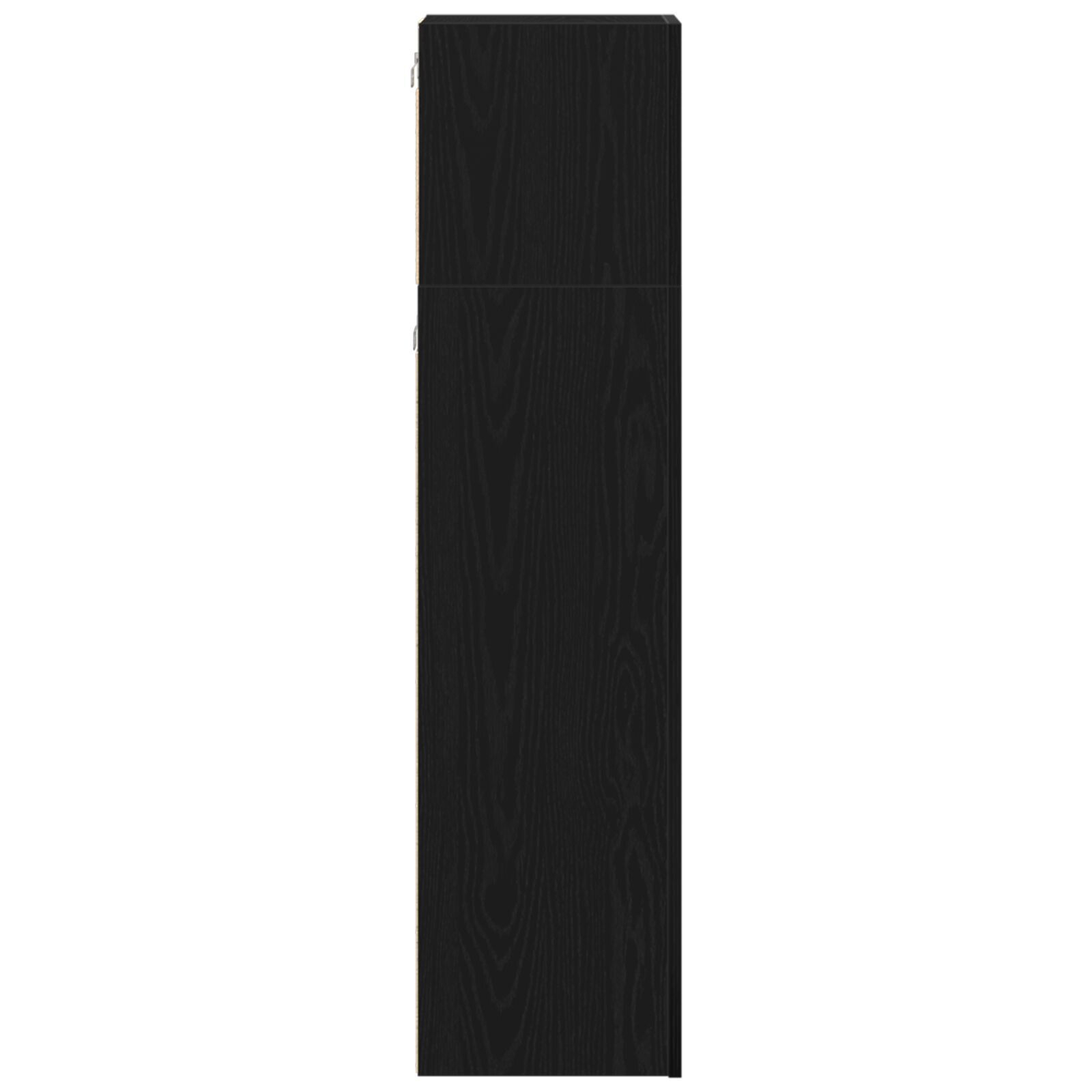 vidaXL Set comodă TV Pe perete 3 pcs Stejar negru 130.5 x 30 x 140 cm