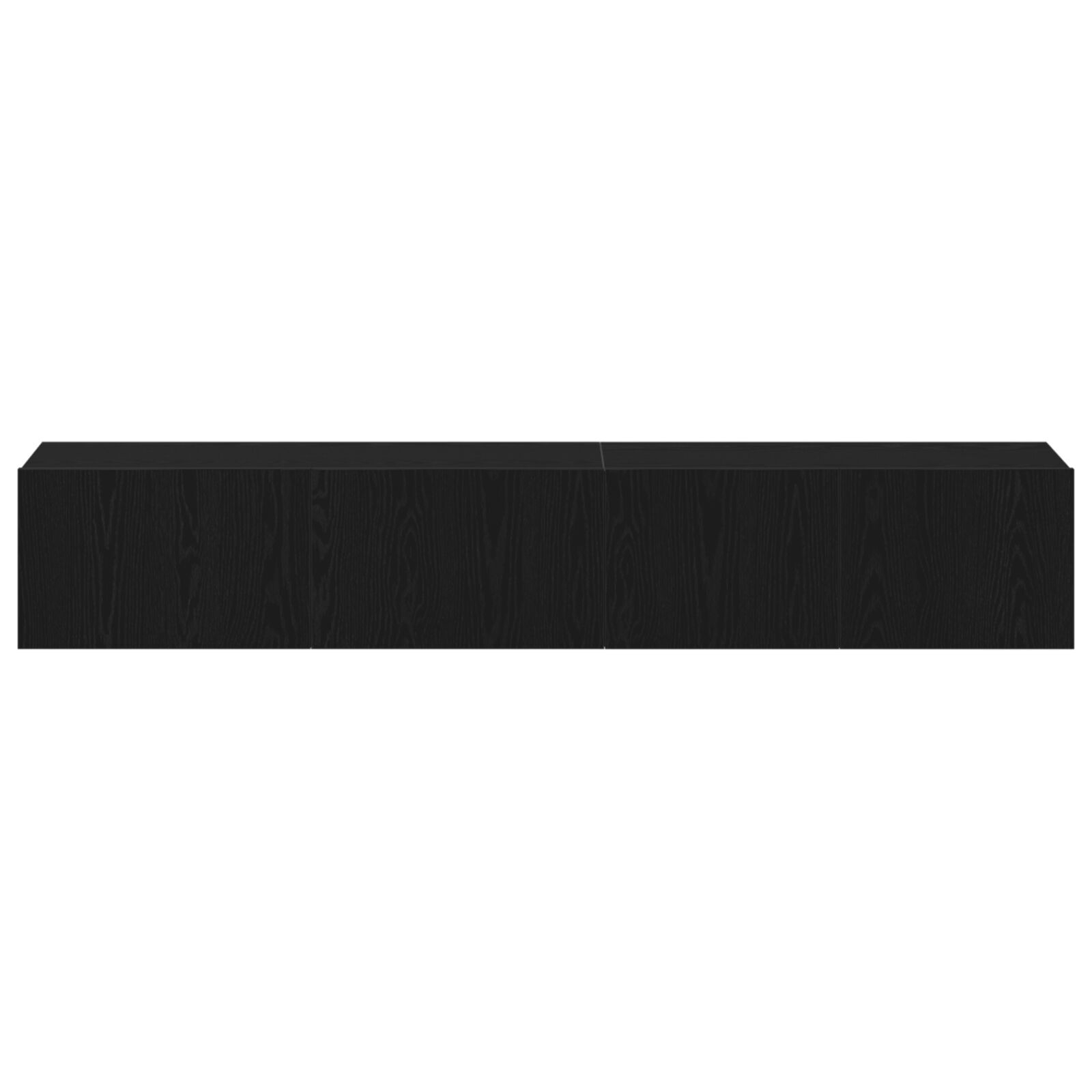 vidaXL Set TV din lemn negru, 2 piese