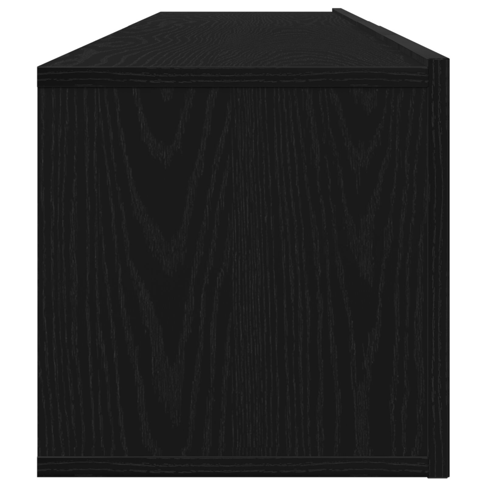 vidaXL Set TV din lemn negru, 2 piese