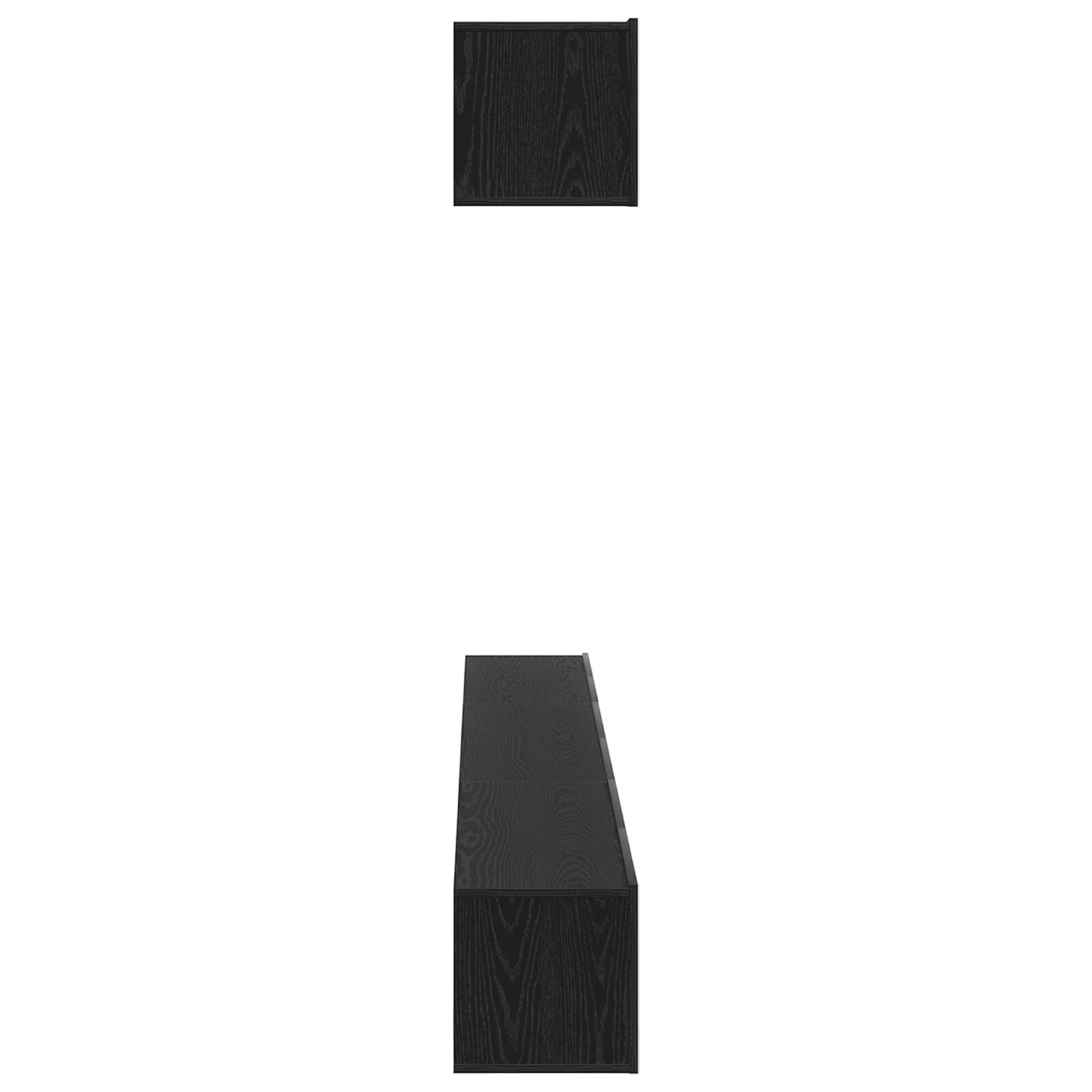 vidaXL Set comodă TV 6 pcs Stejar negru 100 x 30 x 30 cm Lemn compozit