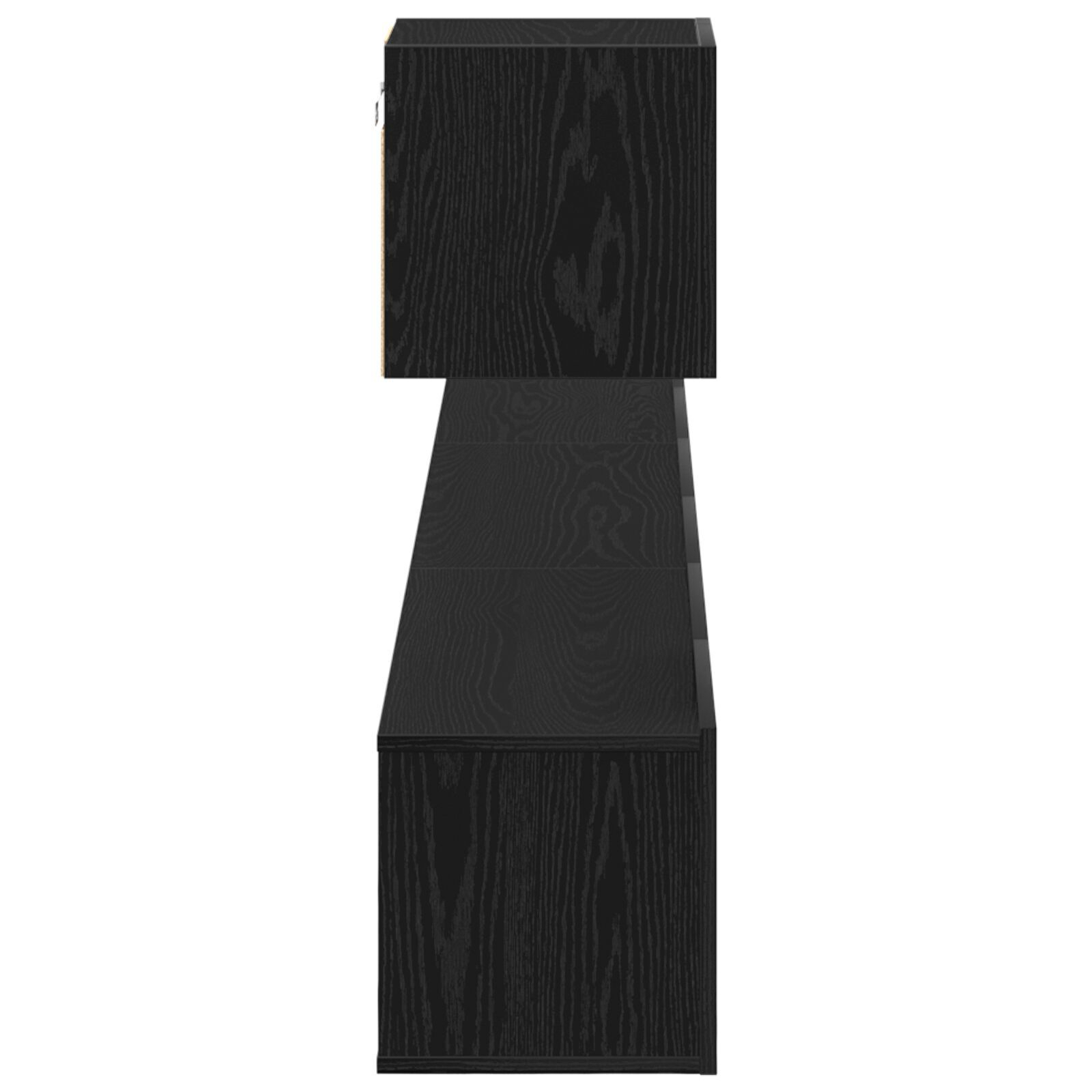 vidaXL Set comodă TV 4 pcs Stejar negru 80 x 30 x 30 cm Lemn compozit