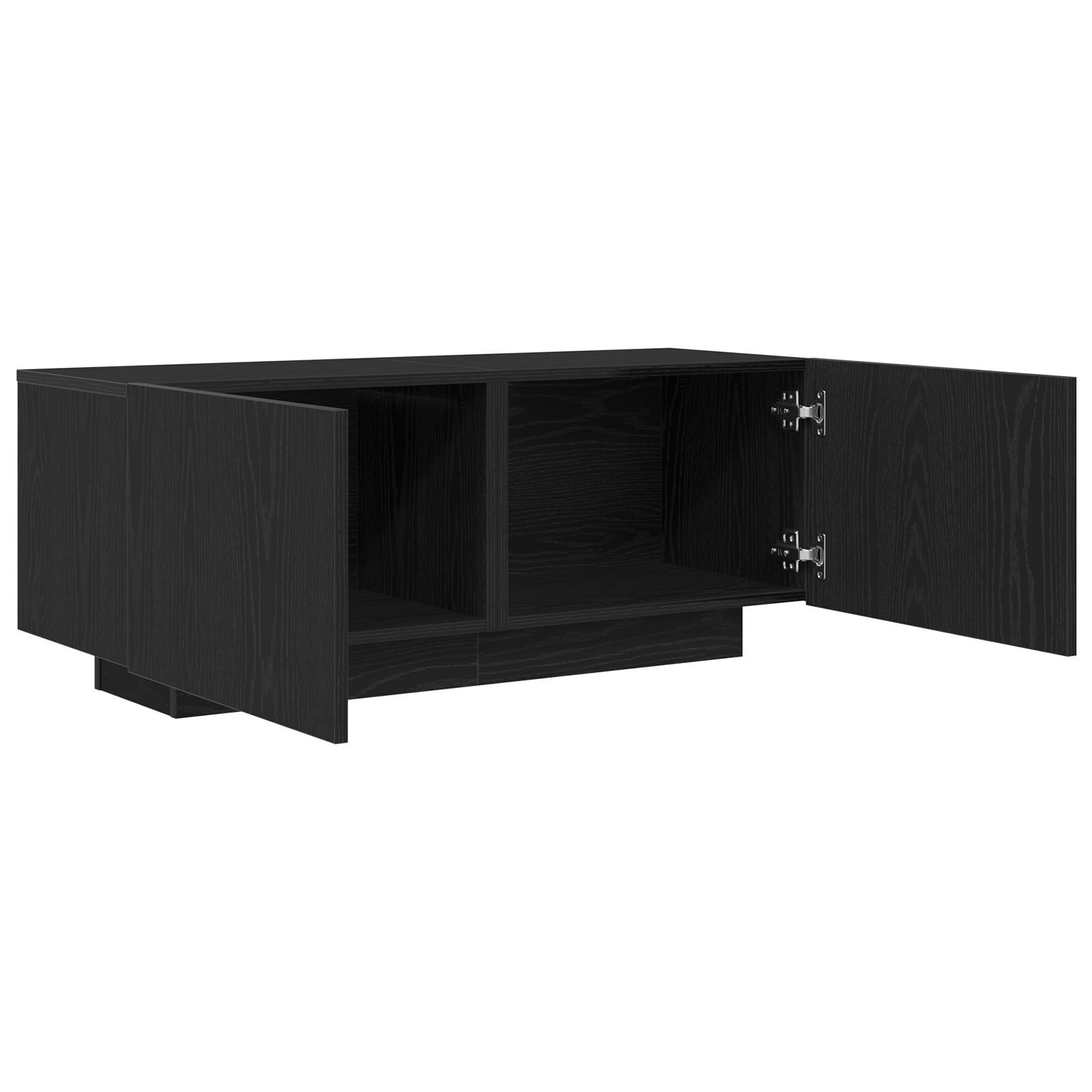 vidaXL Cabinet TV Stejar Negru 100 x 35 x 40 cm Lemn compozit