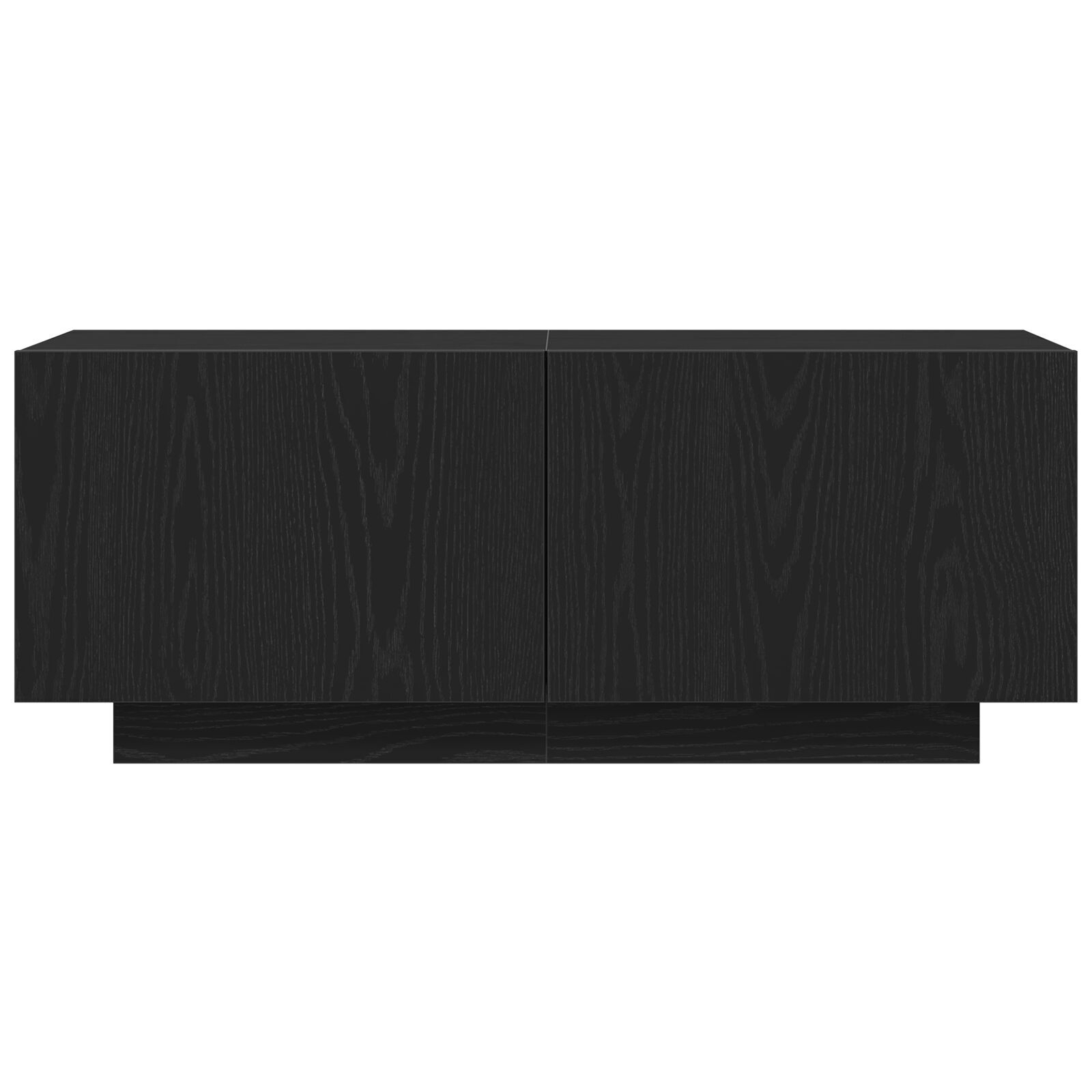 vidaXL Cabinet TV Stejar Negru 100 x 35 x 40 cm Lemn compozit