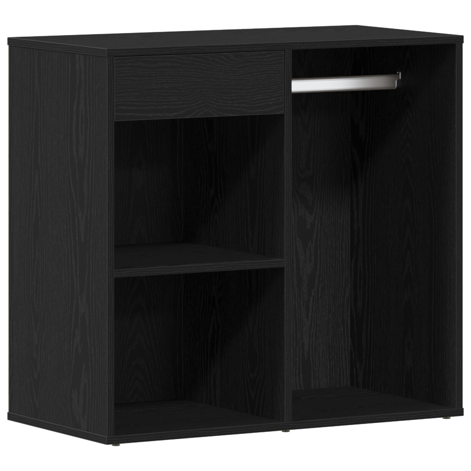 Set de masă de toaletă vidaXL cu LED din stejar negru din lemn ingineresc Set de masă de toaletă vidaXL cu LED din stejar negru din lemn ingineresc