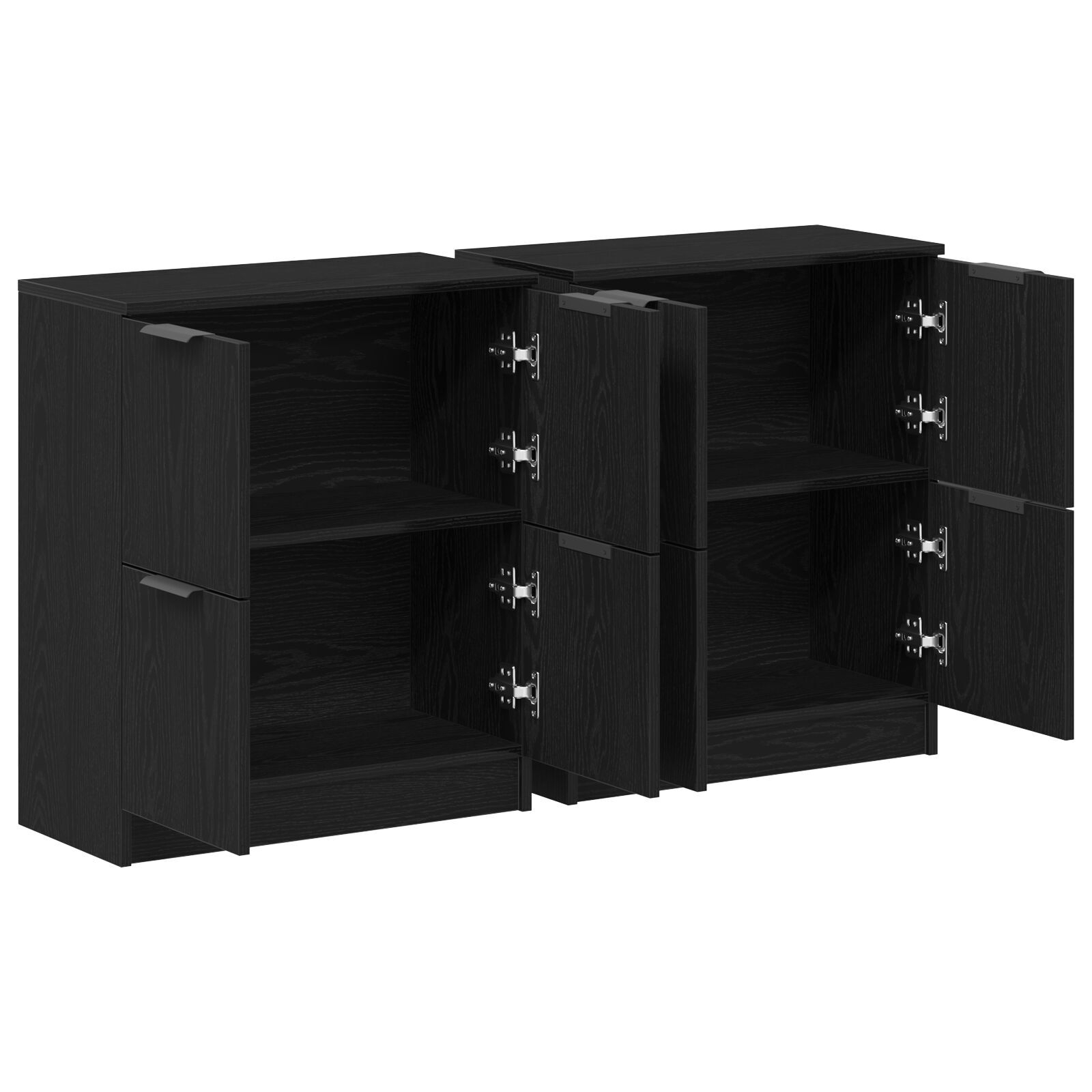 vidaXL Bufet Stejar negru 180 x 30 x 70 cm Lemn compozit