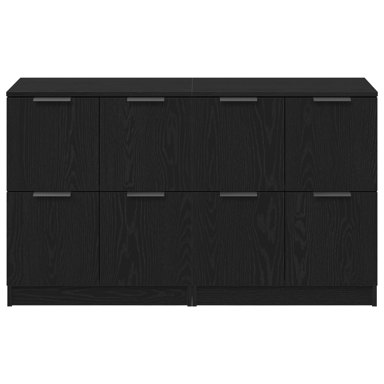 vidaXL Bufet Stejar negru 180 x 30 x 70 cm Lemn compozit