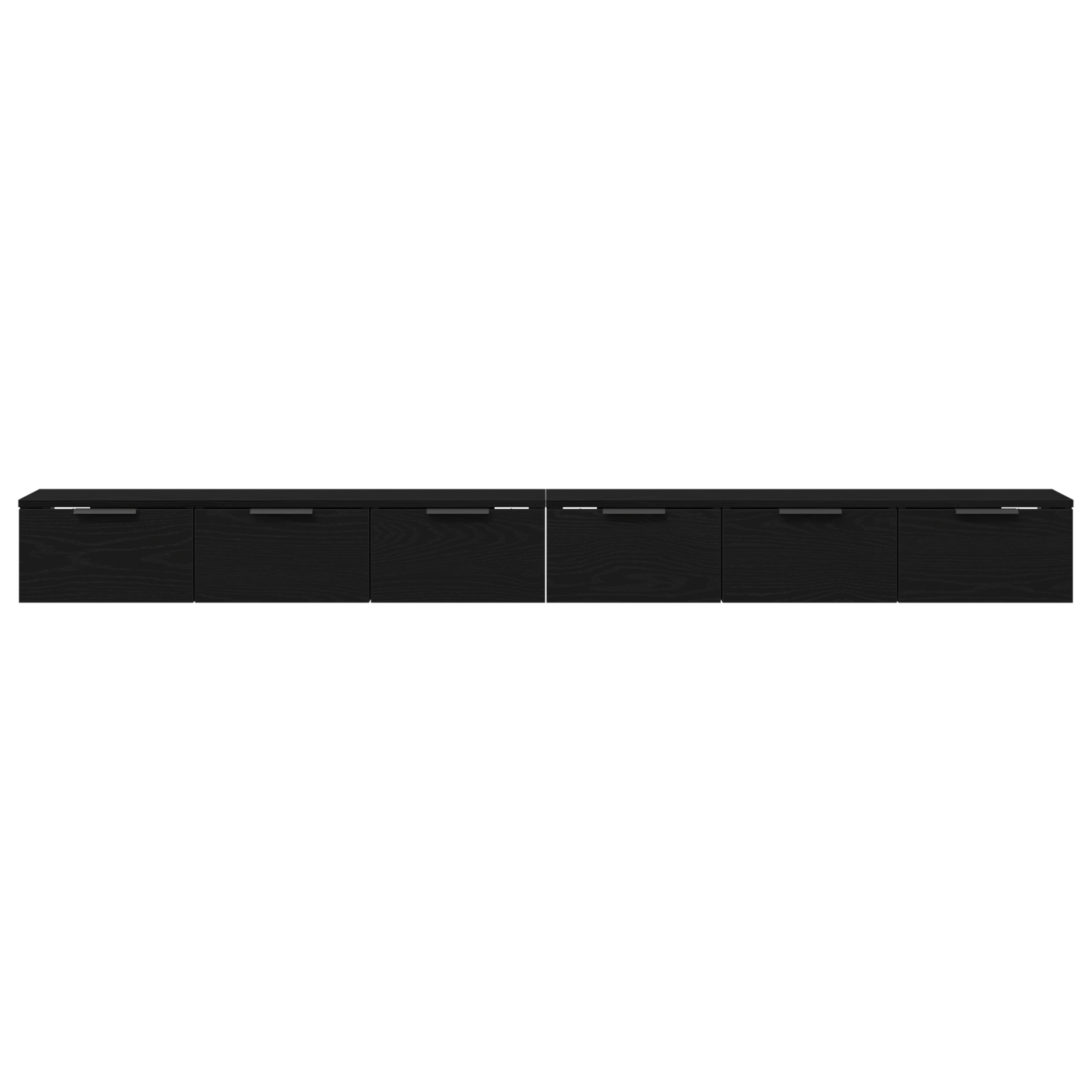 vidaXL Cabițele 2 piese Stejar negru 102x30x20 cm Lemn prelucrat