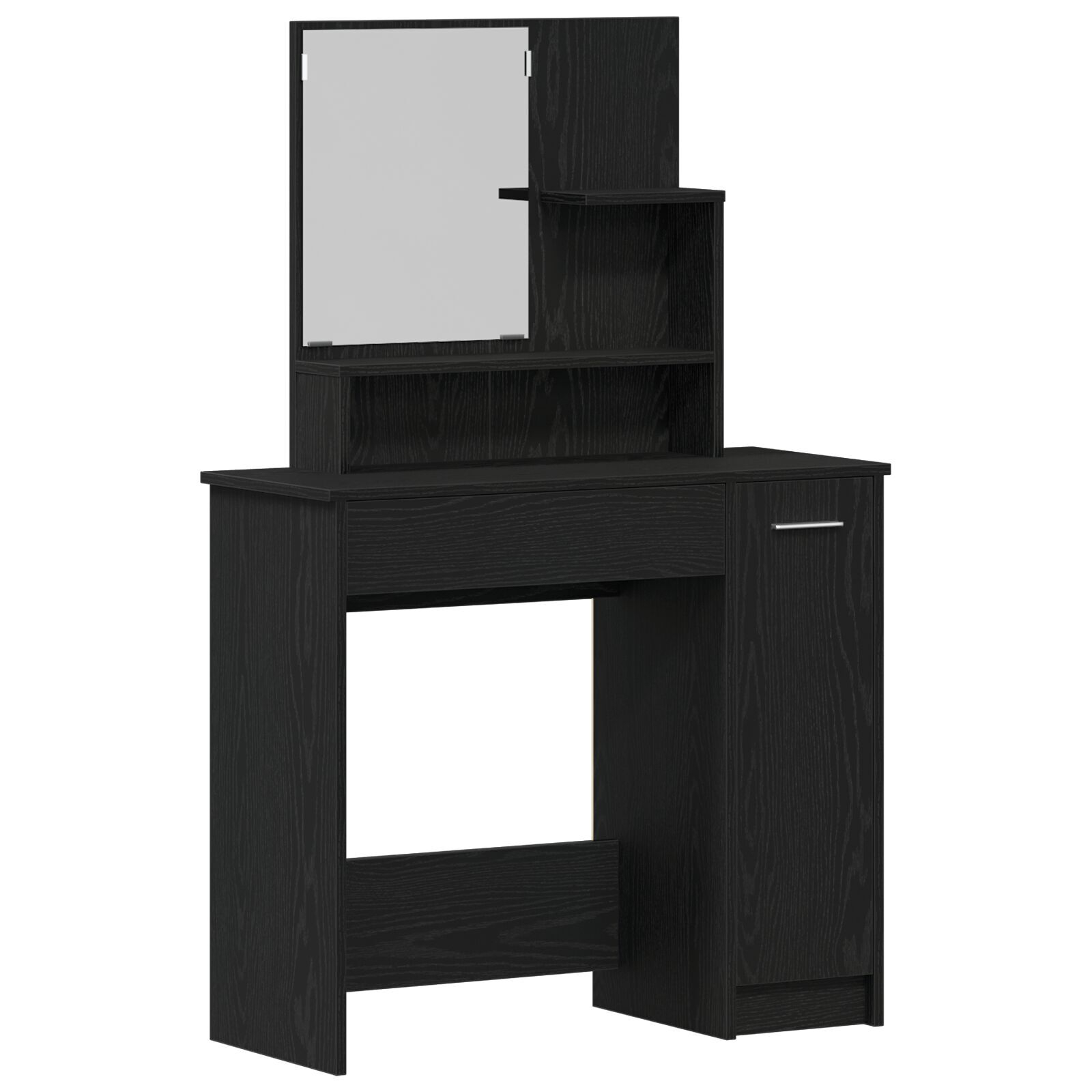 Set masă de toaletă vidaXL din stejar negru Set masă de toaletă vidaXL din stejar negru